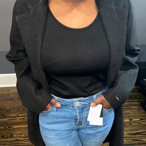 Black Nine West Pea Coat.